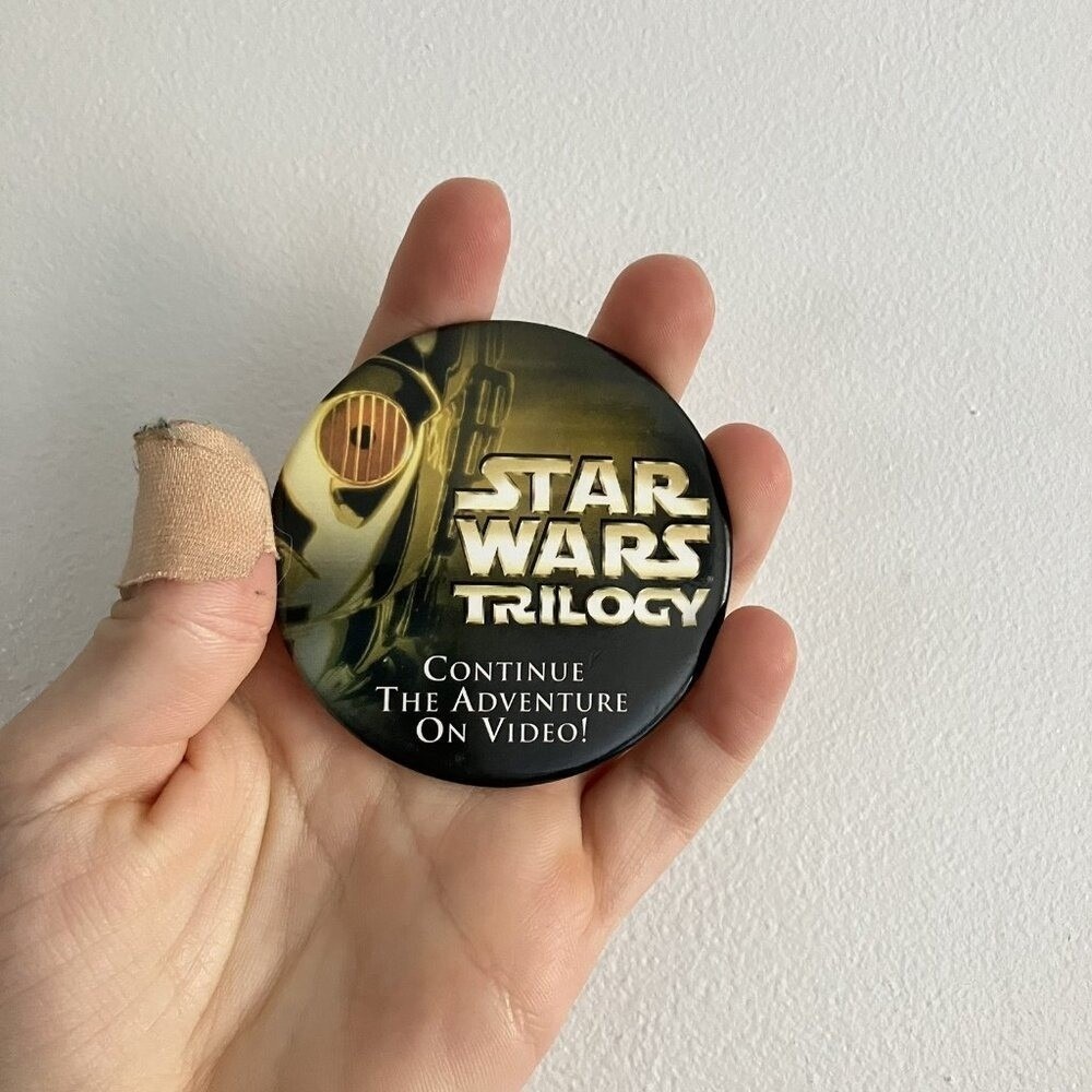 VTG Star Wars Trilogy Pin C3PO Droid Hope Empire Jedi Promo Pin Button Broach